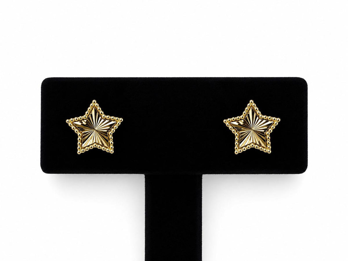 Beaded Star Earrings