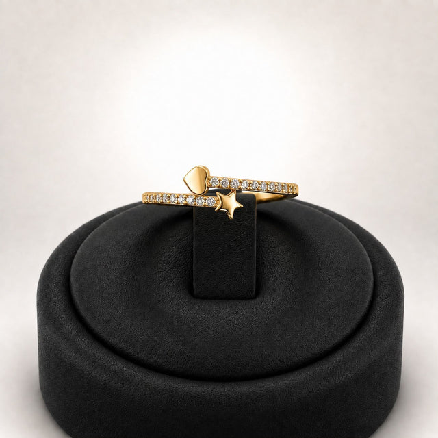 Bow & Star Ring