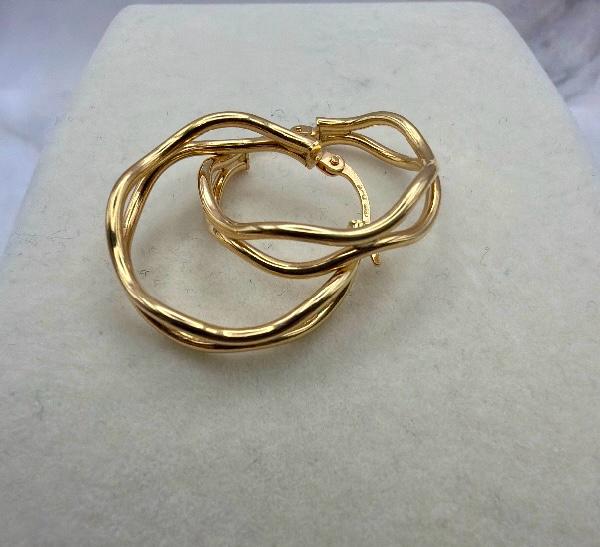 Wavy Freeform Hoops — Eternia Vitta