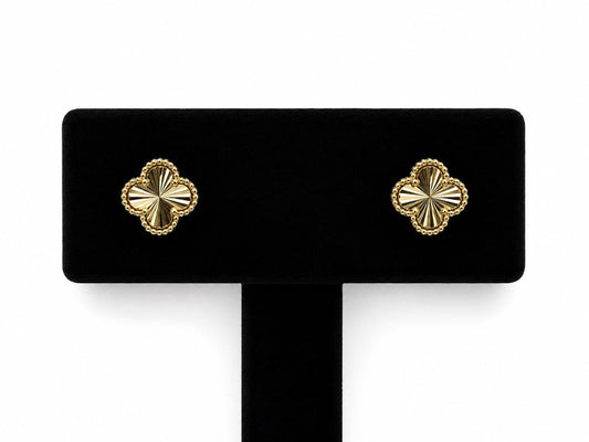 Beaded Clover Earrings