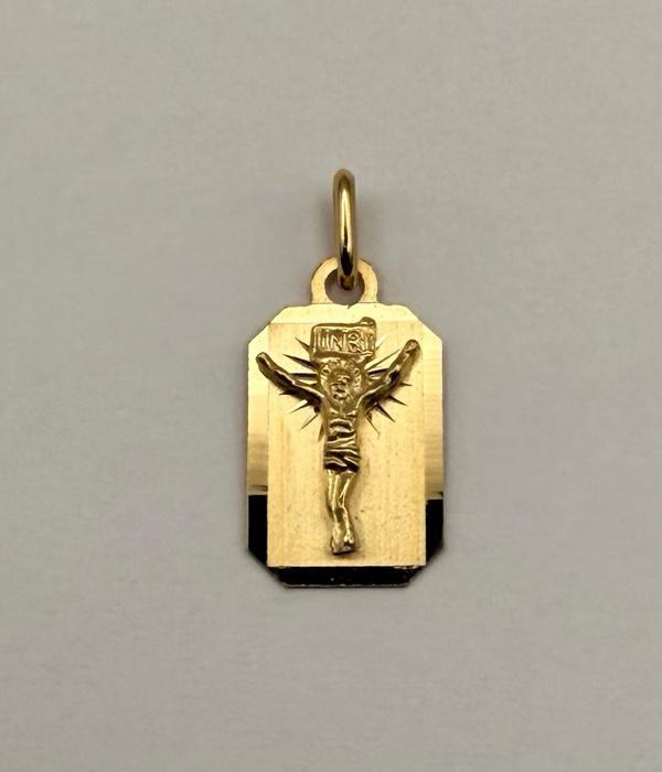 Rectangular Crucifix Medal — Eternia Vitta