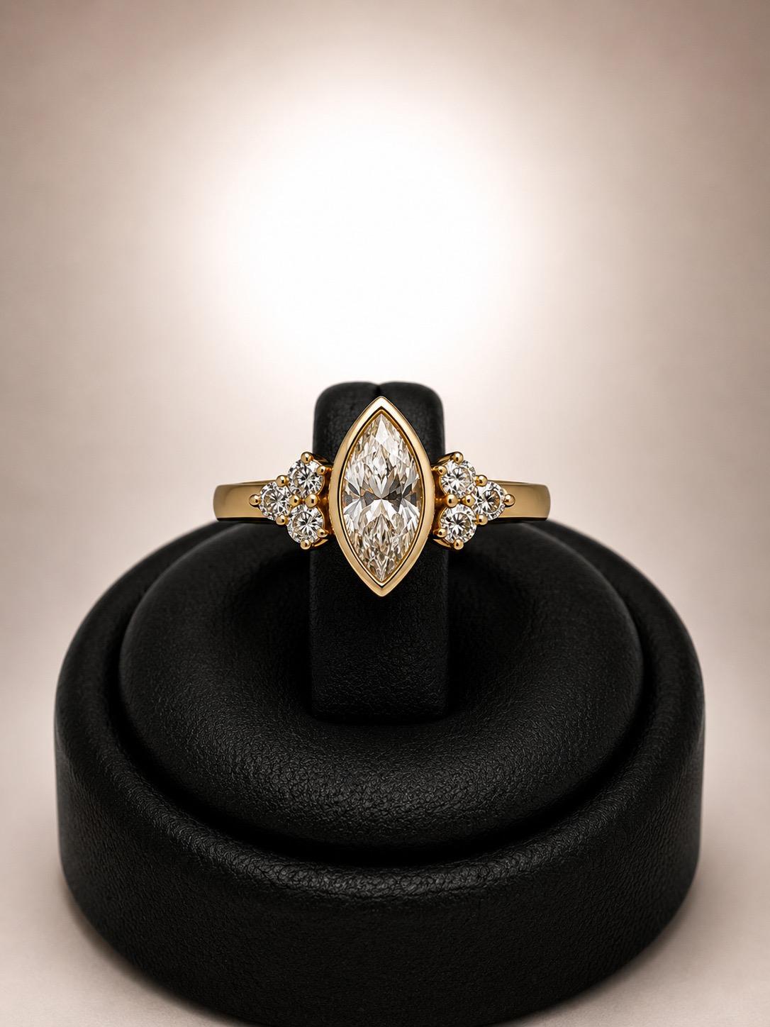 Marquise Cluster Ring