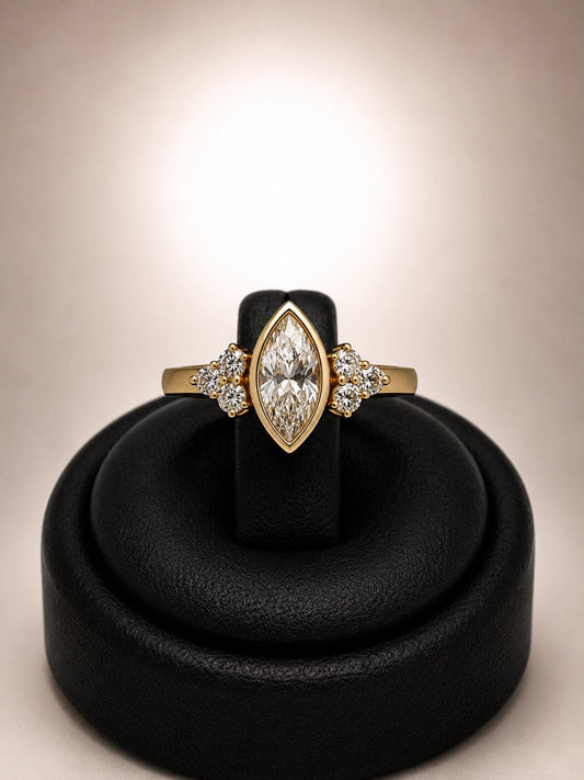 Marquise Cluster Ring